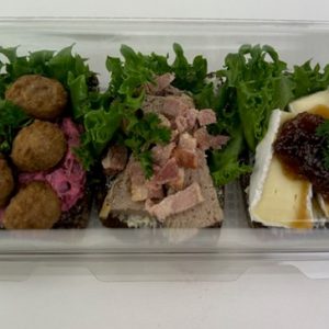 Smörrebröd  Köttbullar/Brie/Leverpastej 3p